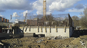 Photos of the construction
