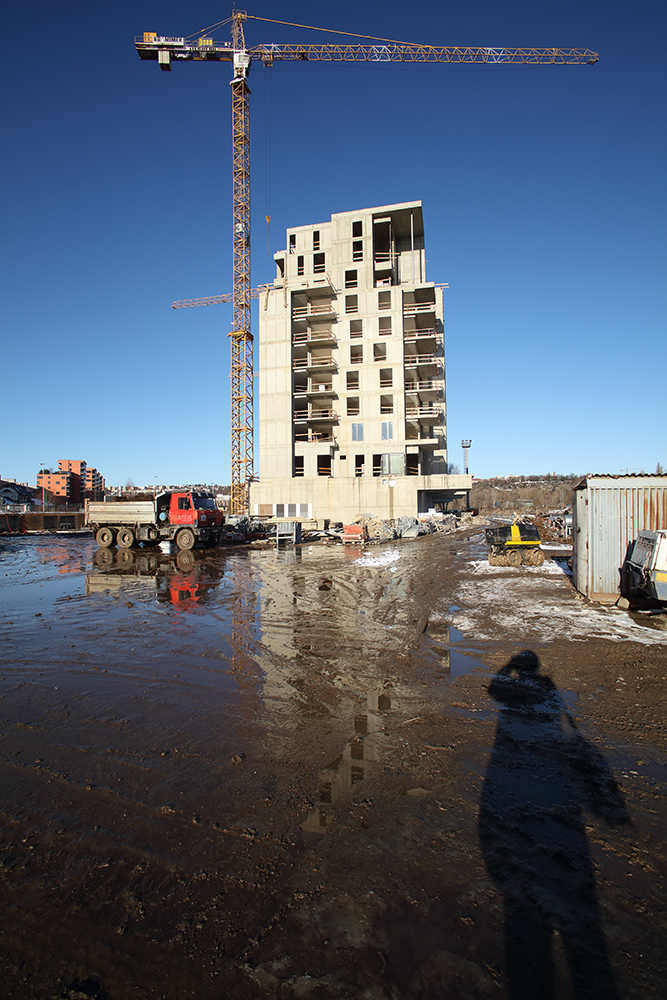 Postup výstavby zima 2015